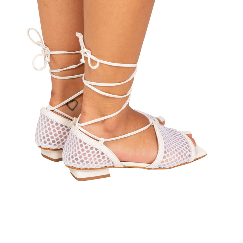 Spiaggia White Leather/Net (6567385694288)