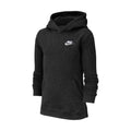 Sportswear Club Black Big Kids' Pullover Hoodie