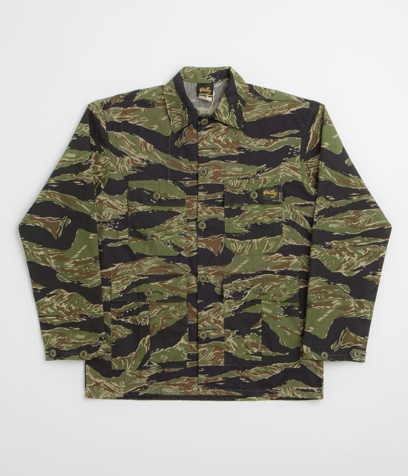 Stan Ray 4 Pocket Ripstop Jacket in Green Tigerstripe