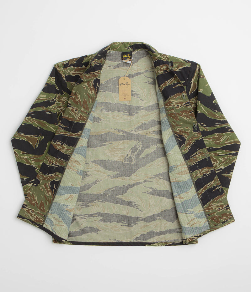 Stan Ray 4 Pocket Ripstop Jacket in Green Tigerstripe