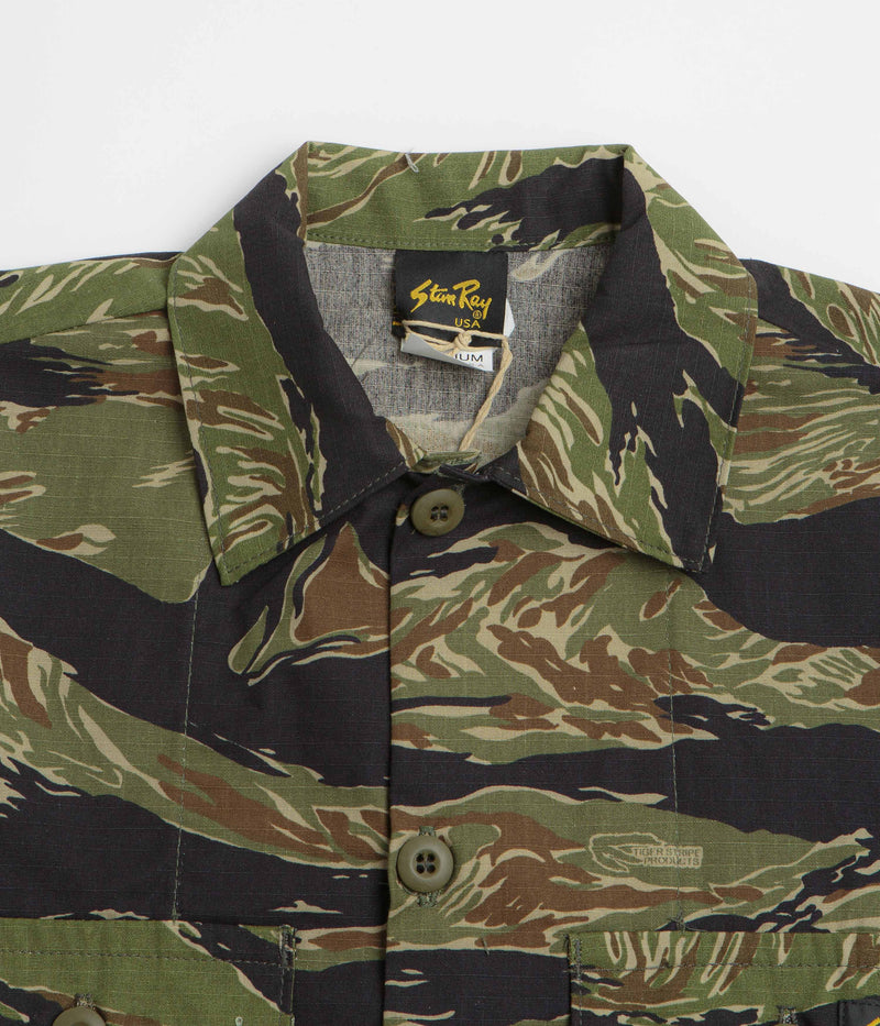 Stan Ray 4 Pocket Ripstop Jacket in Green Tigerstripe