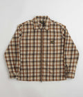 Stan Ray Zip Shirt in Tan Plaid