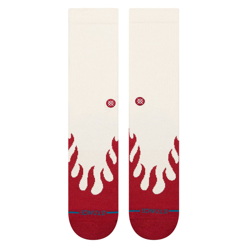 Stance Heating Up Crew Socks - Red