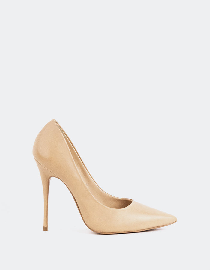 L'INTERVALLE Teeva Women's Shoe High Heel Pumps Nude Leather