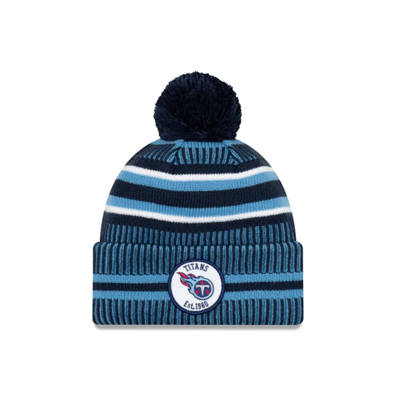 TENNESSEE TITANS OFFICIAL NFL SIDELINE HOME COLD WEATHER SPORT KNIT BLUE/WHITE