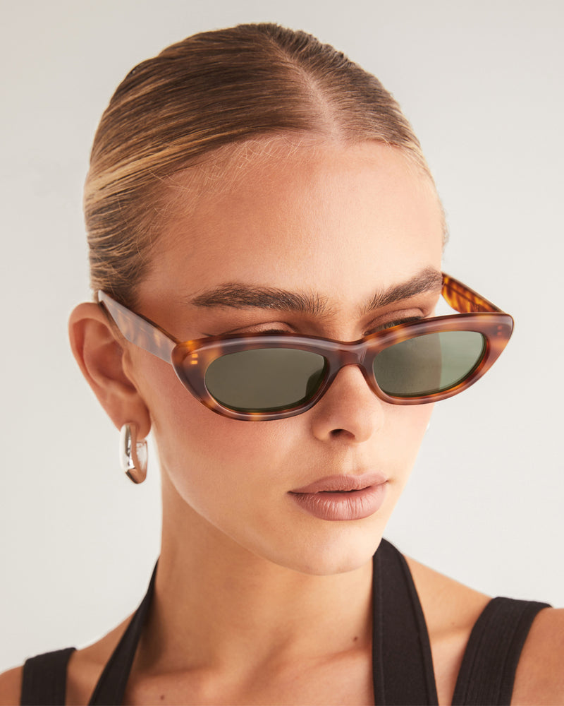 THE CAROLINE - HAZEL TORT-GREEN-SUNGLASSES-BANBE-O/S-Billini