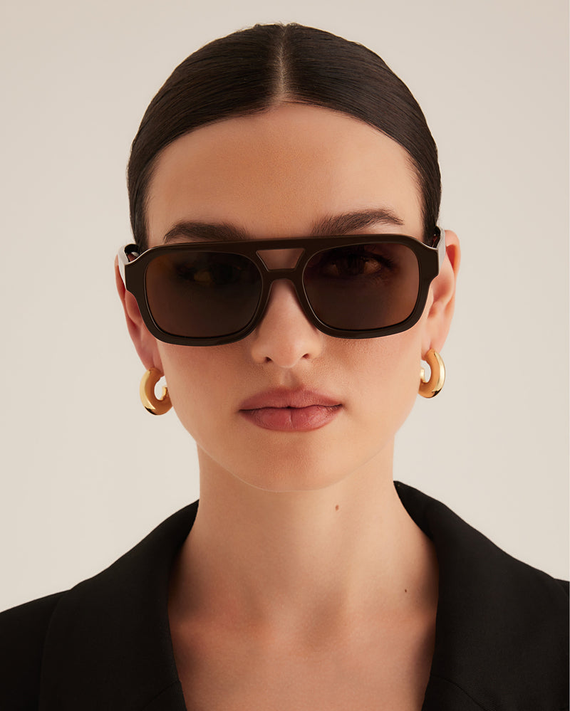 THE DEL RAY - DARK CHOCOLATE-DARK CHOCOLATE-SUNGLASSES-BANBE-Billini