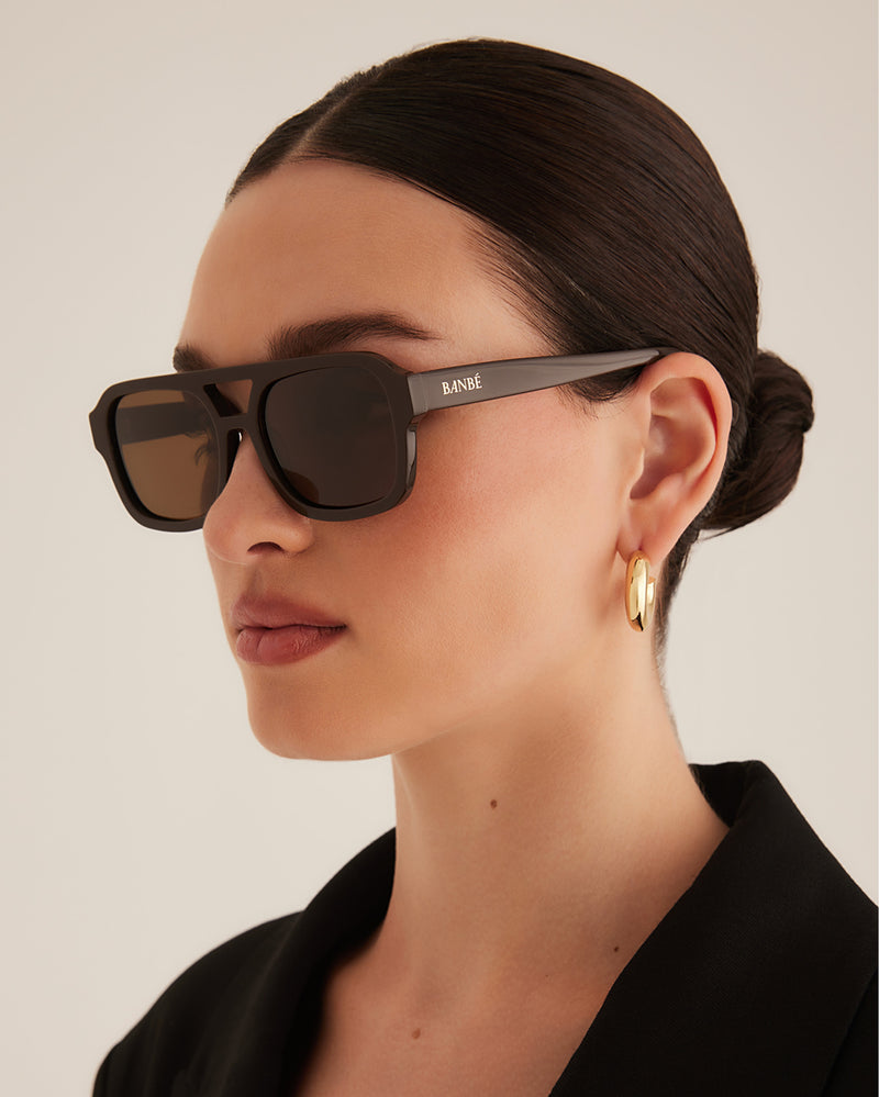 THE DEL RAY - DARK CHOCOLATE-DARK CHOCOLATE-SUNGLASSES-BANBE-Billini