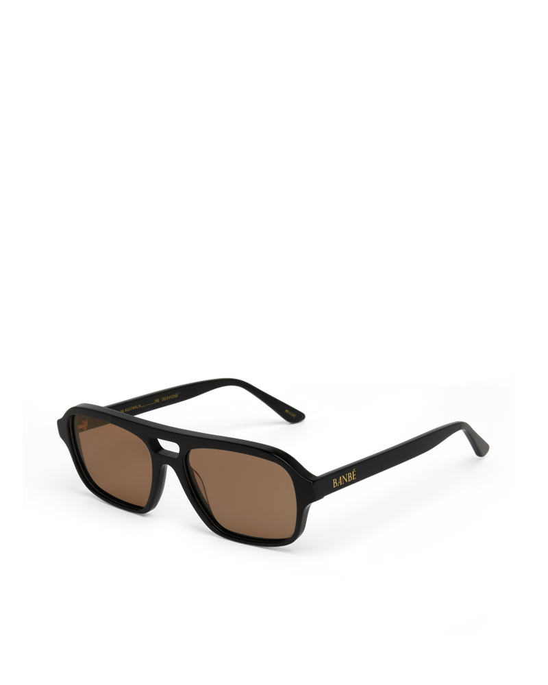 THE DELEVIGNE - BLACK-CARAMEL-SUNGLASSES-BANBE-O/S-Billini