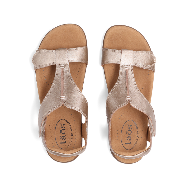 Top down image of Taos Footwear The Show Champagne Size 11