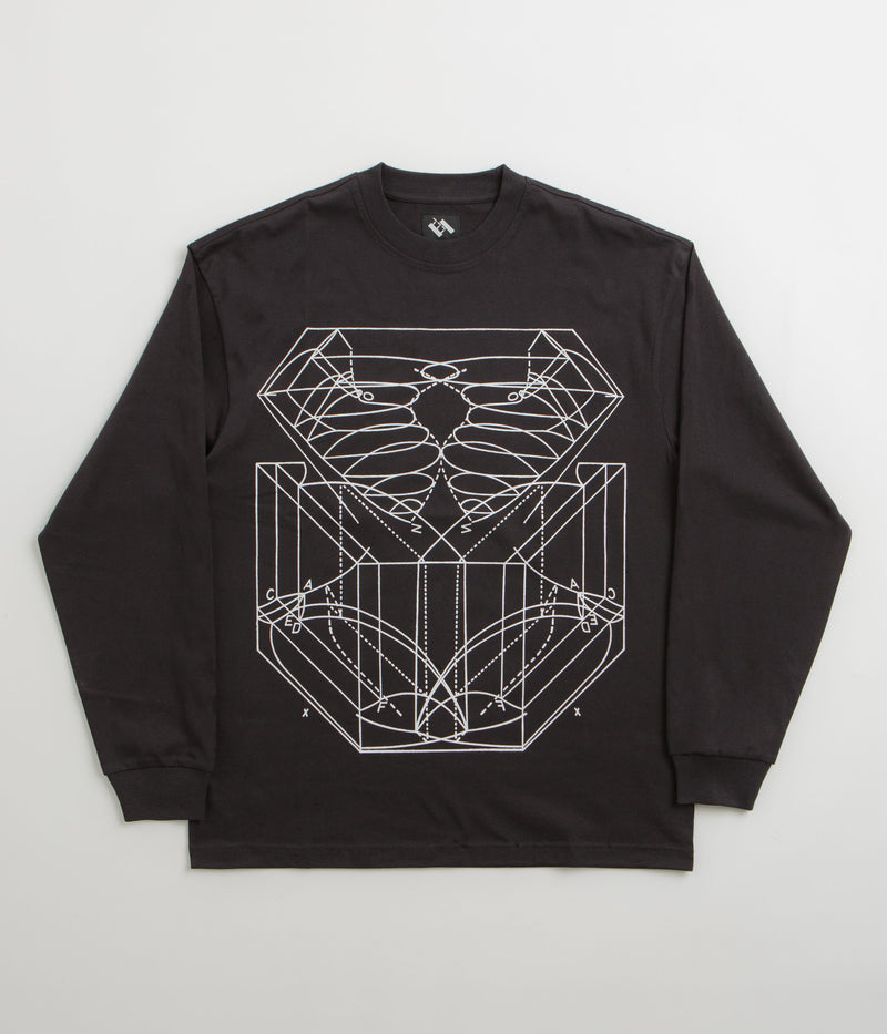 The Trilogy Tapes Graph Long Sleeve T-Shirt in Black