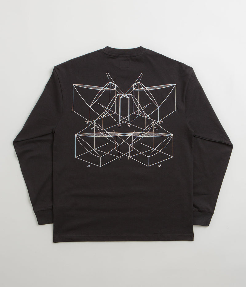 The Trilogy Tapes Graph Long Sleeve T-Shirt in Black
