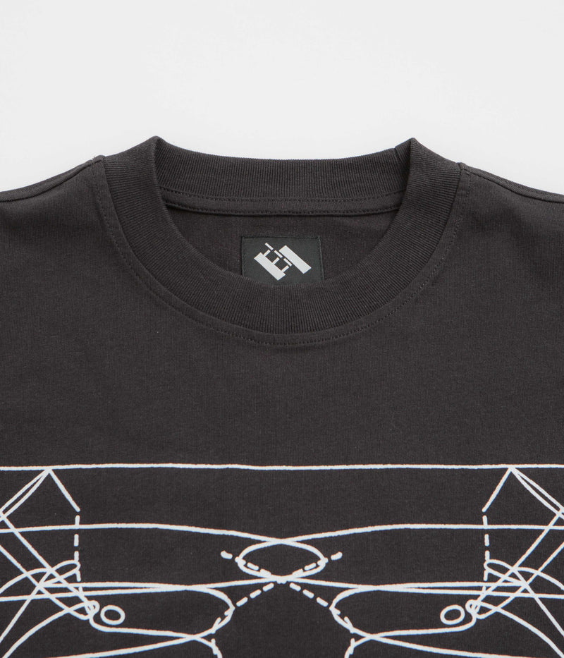 The Trilogy Tapes Graph Long Sleeve T-Shirt in Black