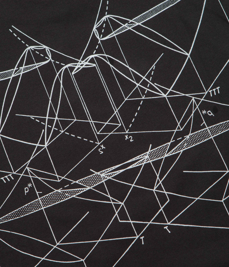 The Trilogy Tapes Graph Long Sleeve T-Shirt in Black