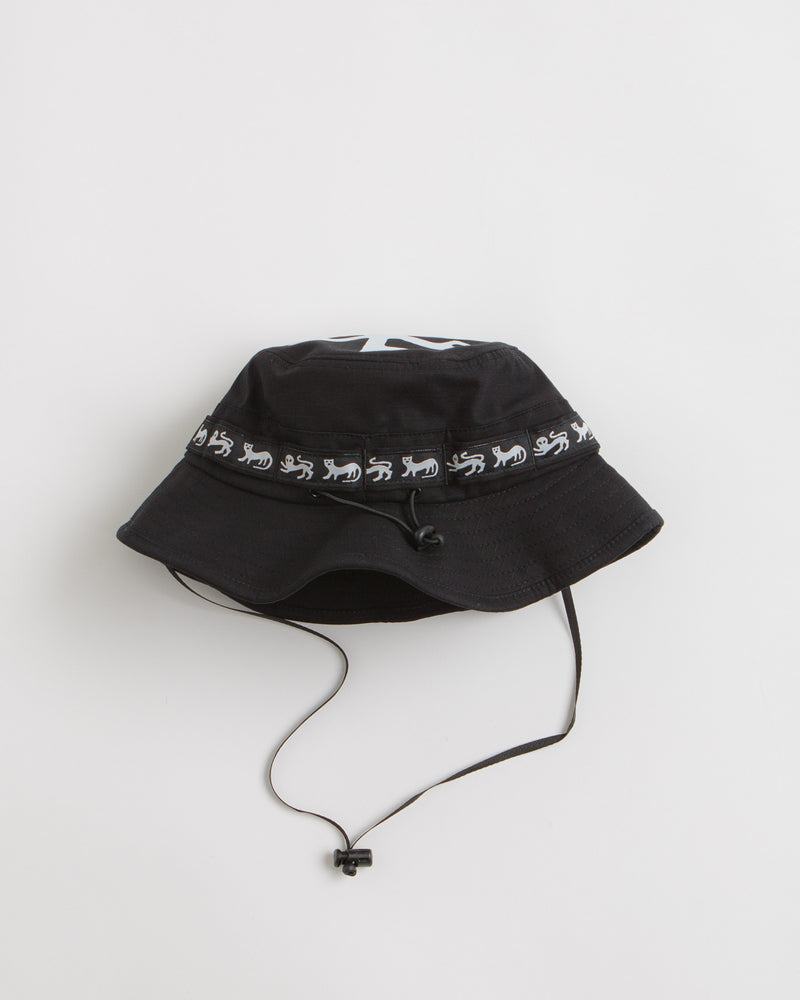 The Trilogy Tapes Lion Boonie Hat in Black