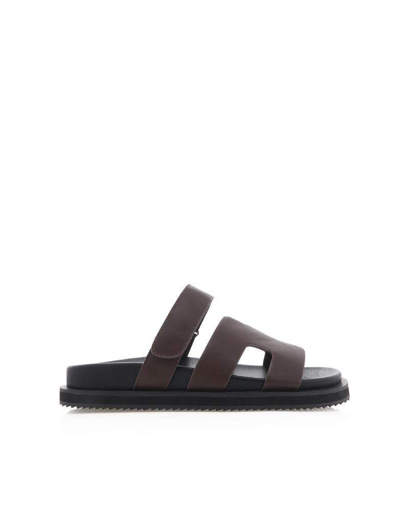 THEO - DARK CHOCOLATE-BLACK-Sandals-Billini-Billini