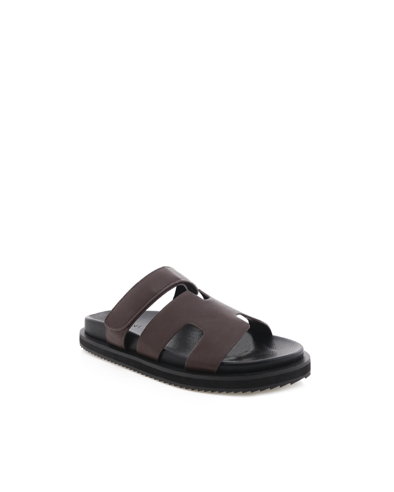 THEO - DARK CHOCOLATE-BLACK-Sandals-Billini-Billini