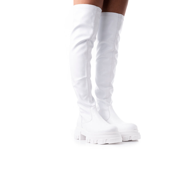 Tilburg White Stretch Leather (6565449760848)