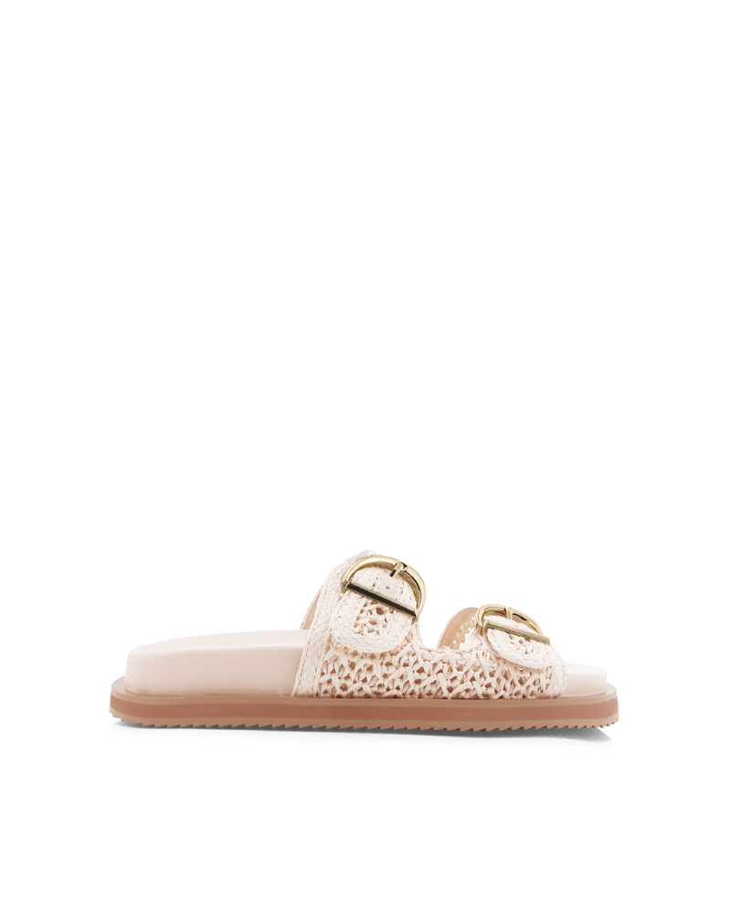 TOPANGA - CREAM RAFFIA-Sandals-Billini-Billini