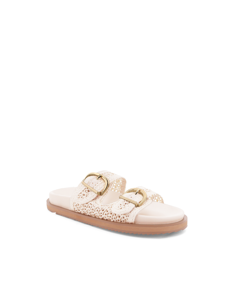 TOPANGA - CREAM RAFFIA-Sandals-Billini-Billini