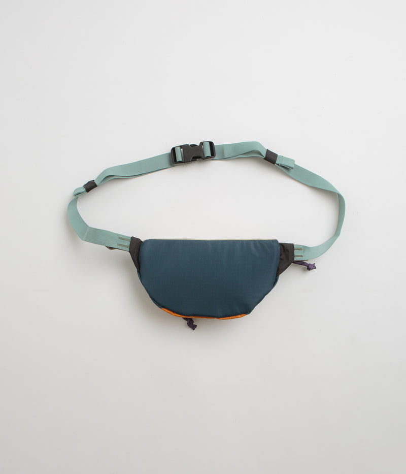 Topo Designs Mountain Waist Pack in Pond Blue and Spice