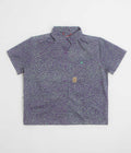 Topo Designs Womens Retro River Short Sleeve Shirt in Crackle Loganberry