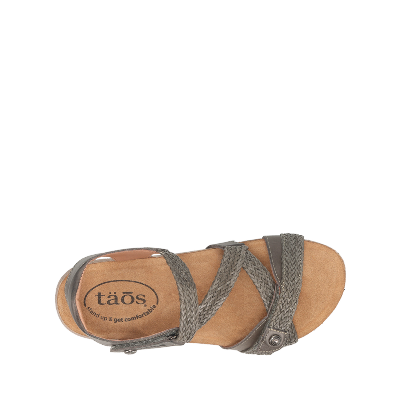 Top down image of Taos Footwear Trulie Dark Grey Size 36