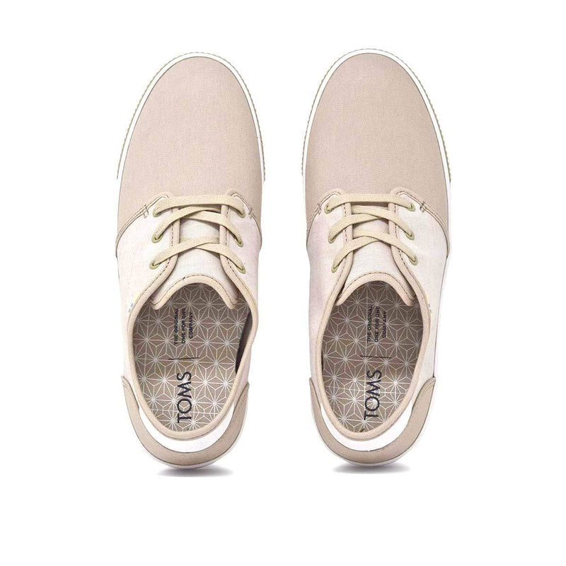 Two Tone Natural Canvas Men's Carlo Sneakers Topanga Collection