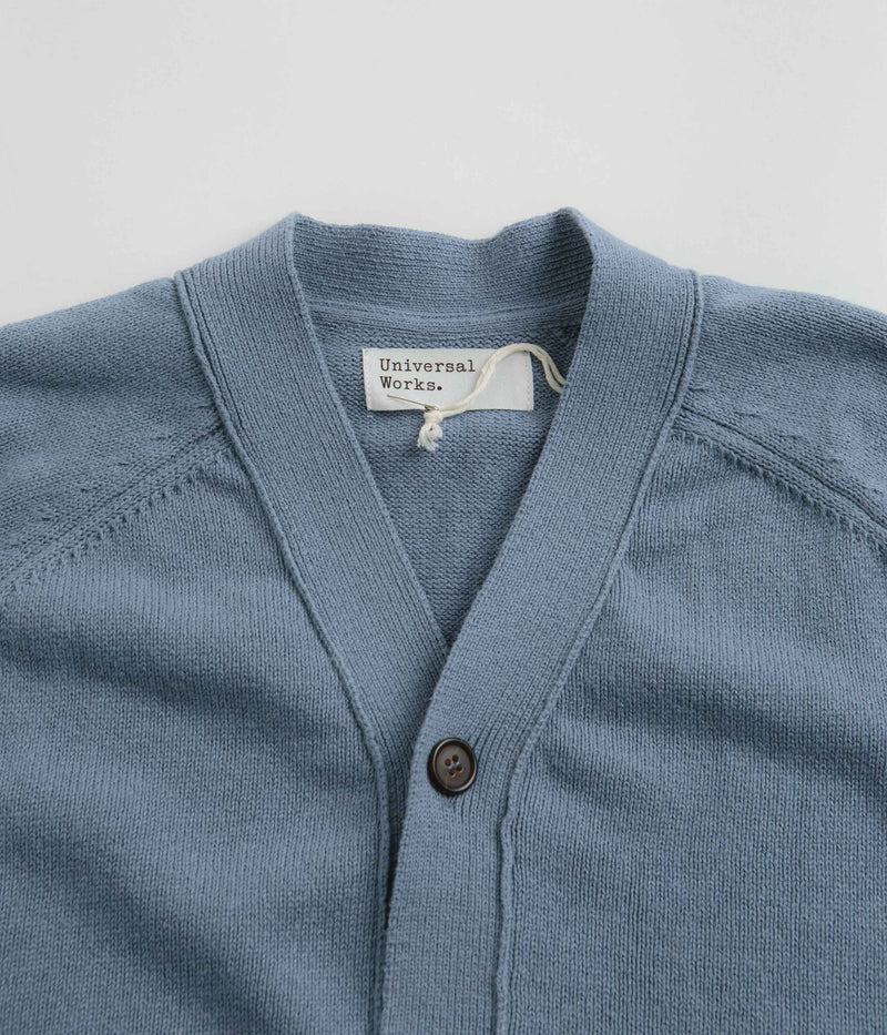 Universal Works David Cardigan in Chambray