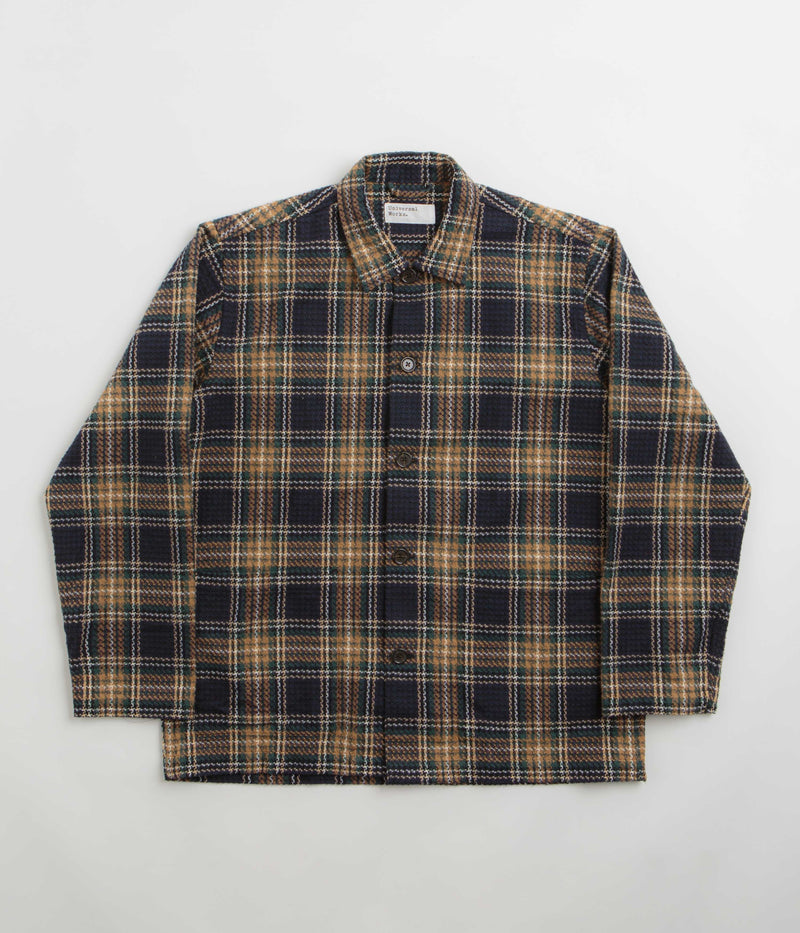Universal Works Easy Jacket in Navy and Green