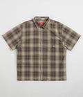 Vans Skate Plaid Short Sleeve Shirt in Walnut