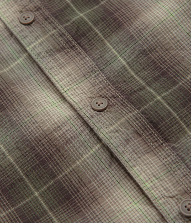 Vans Skate Plaid Short Sleeve Shirt in Walnut