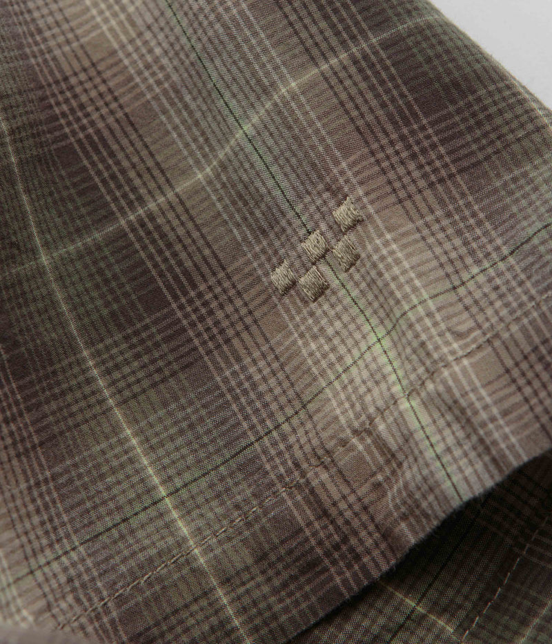 Vans Skate Plaid Short Sleeve Shirt in Walnut