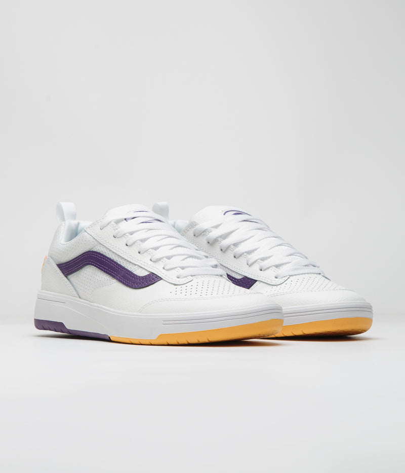 Vans Skate Zahba Shoes in White and Multi
