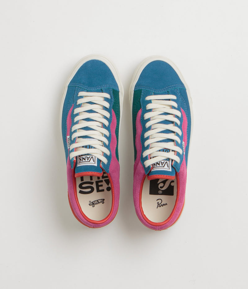 Vans x by Parra Skate Old Skool 36+ Shoes in Parra Midnight and Carmine