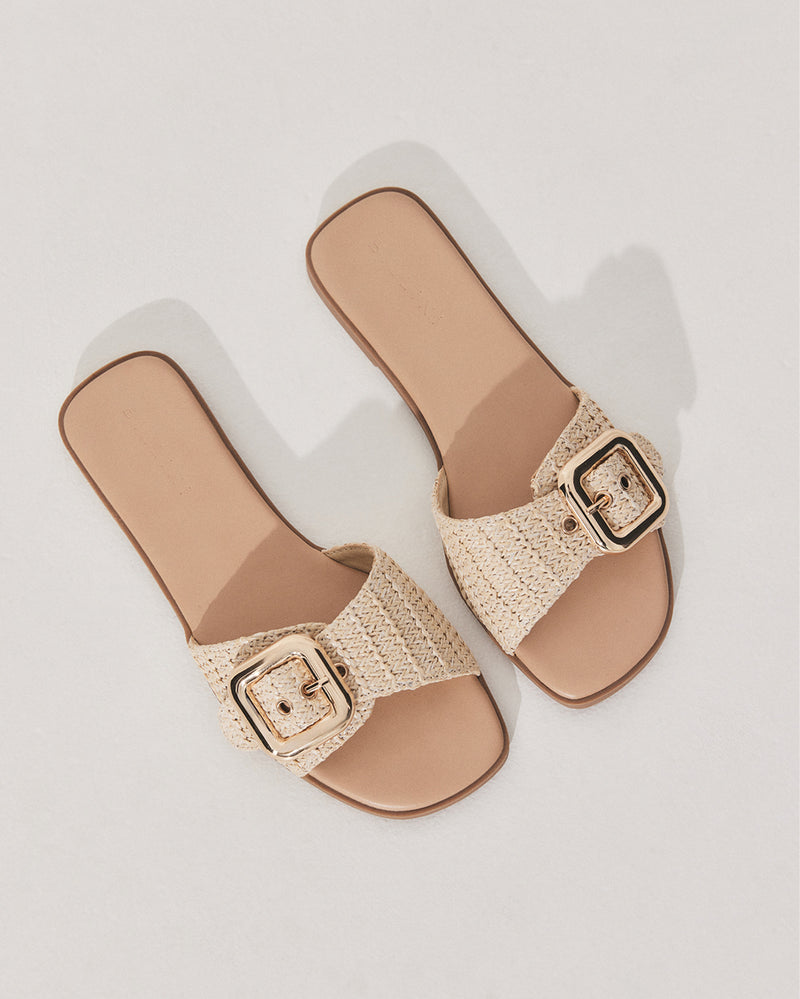 VASILI - NATURAL RAFFIA-Sandals-Billini-Billini
