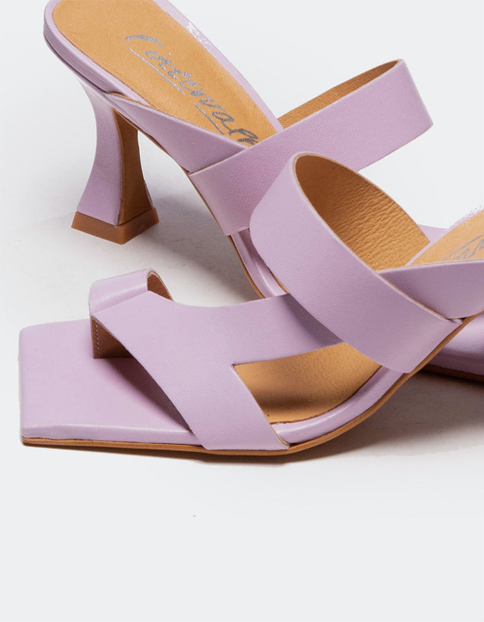 Vica Lilac Leather