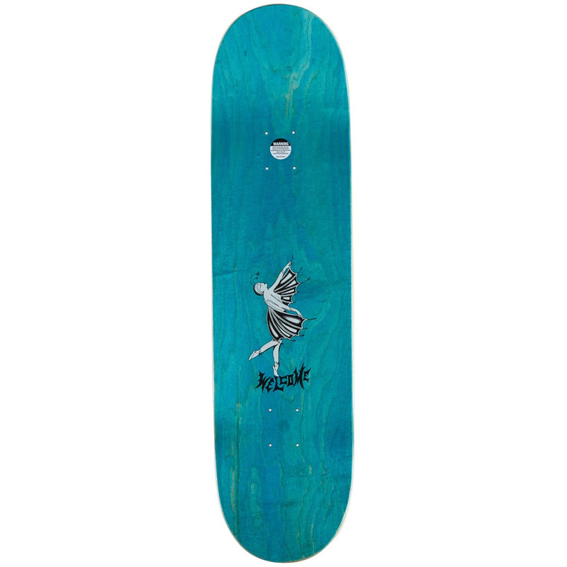 Welcome Dancer On A Popsicle Skateboard Deck - White/Gold Foil - 8.50"