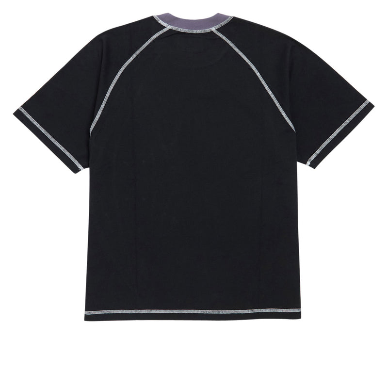 Welcome Rash Paneled T-Shirt - Black