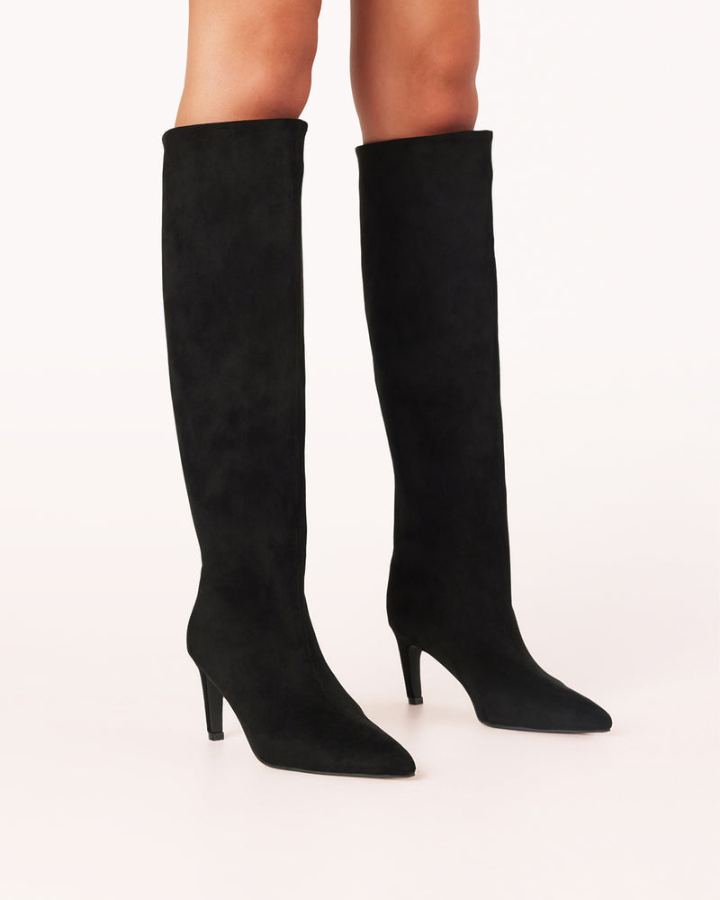 WHIMSY - BLACK SUEDE-Boots-Billini-Billini