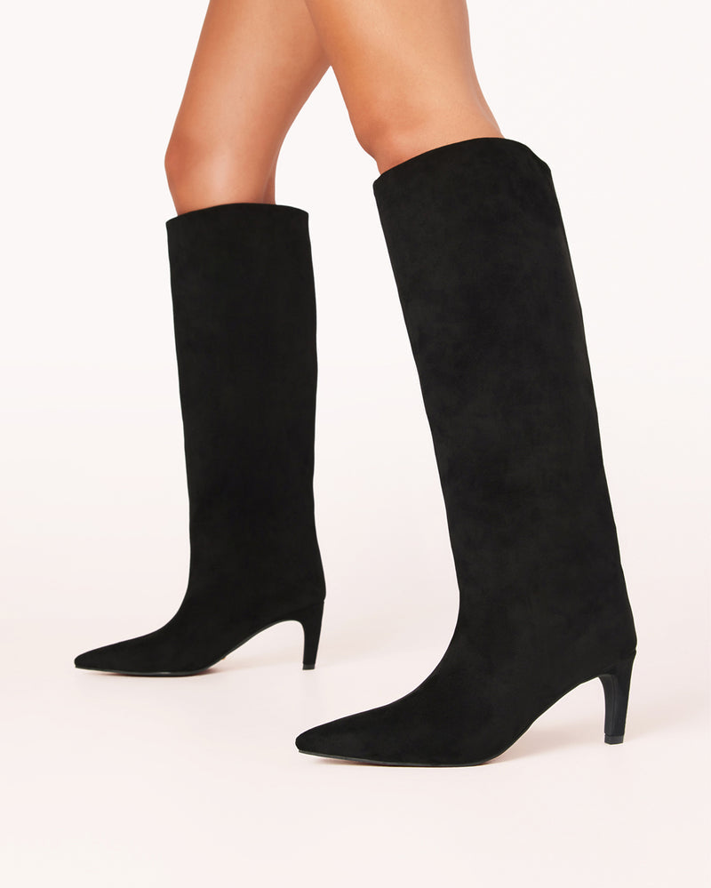 WHIMSY - BLACK SUEDE-Boots-Billini-Billini