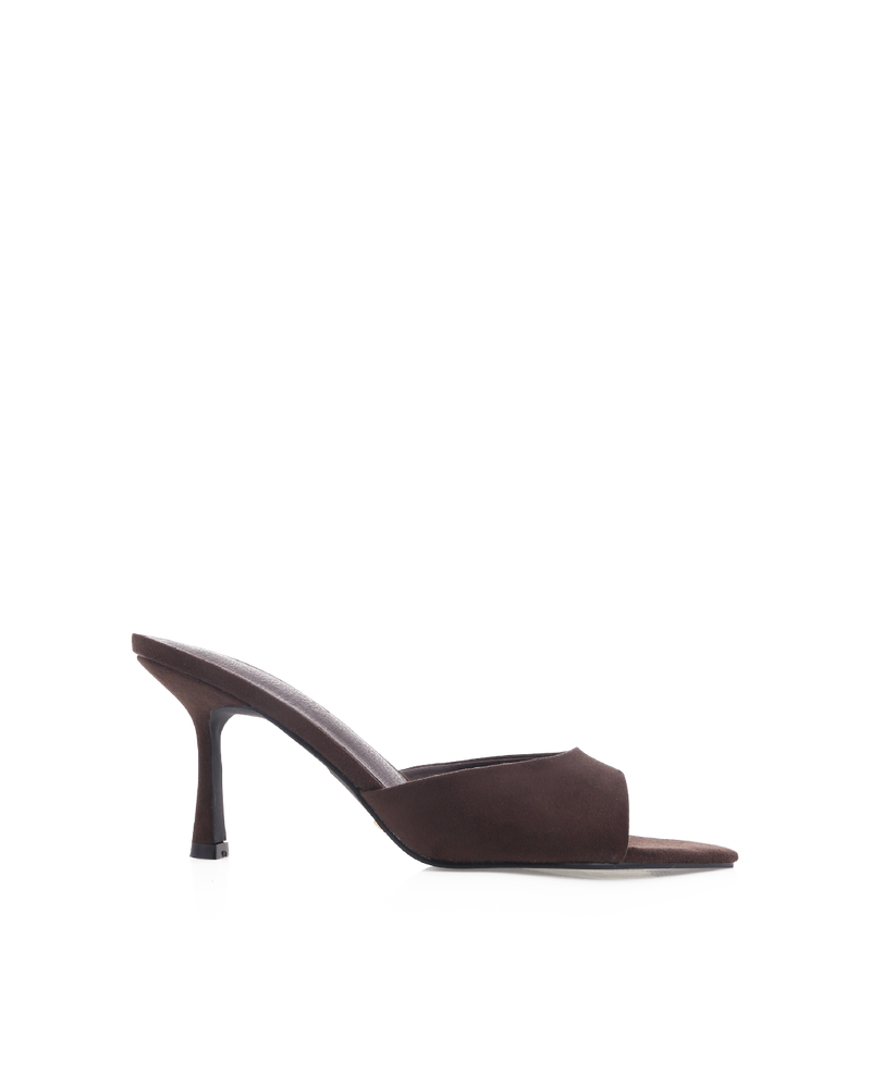 XANTHE - DARK CACAO SUEDE-Heels-Billini-Billini