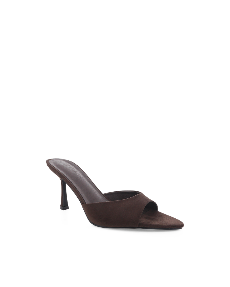 XANTHE - DARK CACAO SUEDE-Heels-Billini-Billini