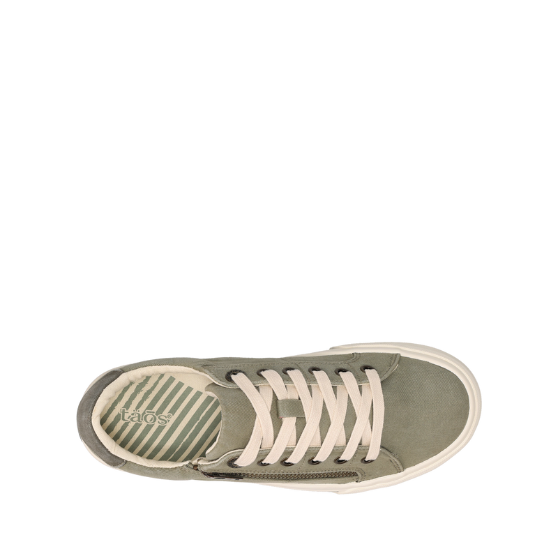 Top down Image of Z Soul Sage/Olive Distressed Size 6