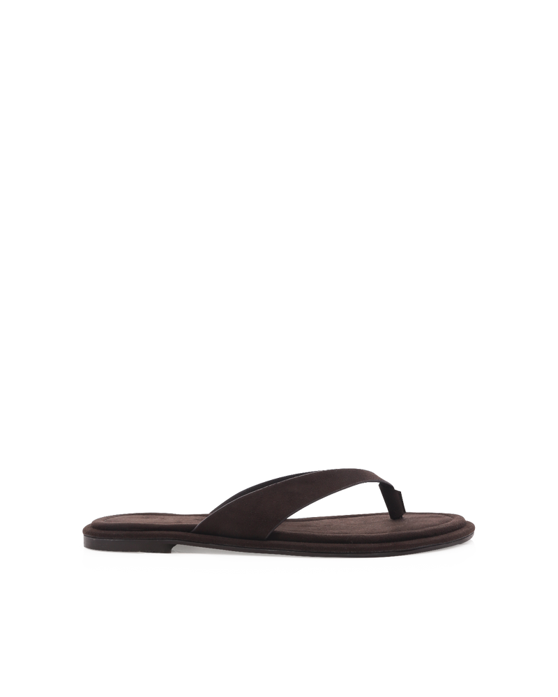 ZENOBIA - DARK CACAO SUEDE-Sandals-Billini-Billini