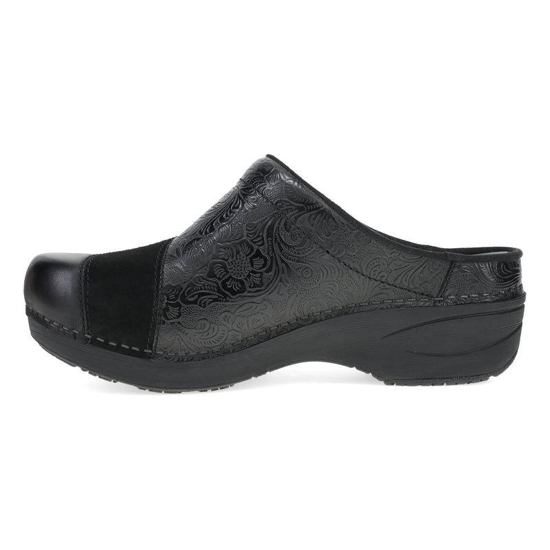 Side image of Zinnia Clog Black Multi